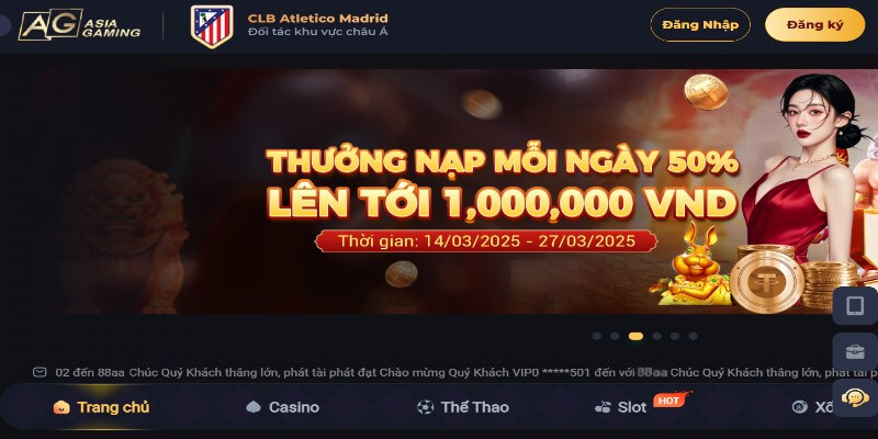 Ưu điểm tham gia chơi tại nhà cái 88AA