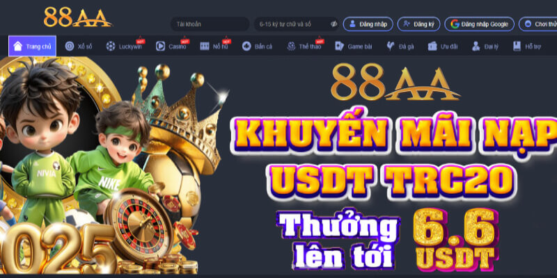 Giao diện 88aa thân thiện, tối ưu trải nghiệm